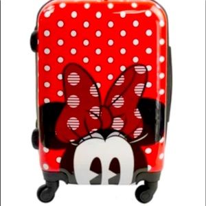 Disney Minnie Red Polka Dot Luggage Spinner FŪL 21